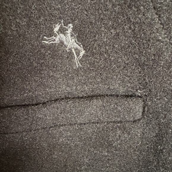 Wyoming Traders Mens Wool Hunting Outdoor Cowboy Ranch Vest - Black SZ Medium - Picture 3 of 6